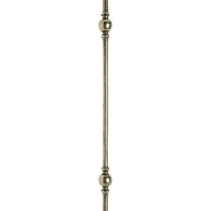 Round Stair Baluster - 9/16" with two 1 1/2" spheres