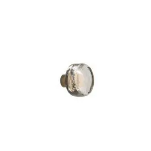 Cast Glass Round Cabinet Knob