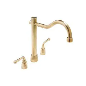 Kitchen Deck Mount Faucet  - with Arched Spout