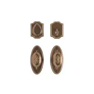 Oval Bordeaux Entry Set - 2 1/2" x 5 1/2"