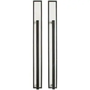 Designer Leather Push/Pull Set - 3 9/16" x 34 1/8"