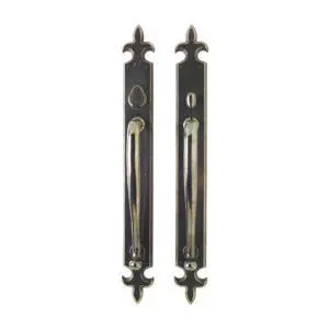 Fleur de Lis Push/Pull Set - 3 1/4" x 27"