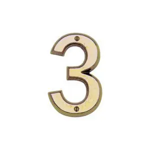 6" House Number - "3"