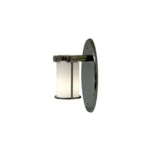Truss-Ring Sconce - Round Glass - with Oval Escutcheon