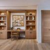 The Lariat cabinet pull (CK360) and Rectangular privacy set (E464)