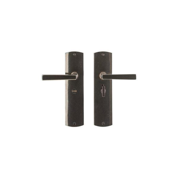 Convex Bathroom Lock - 64mm x 254mm 1 BL30508 L304 RMH Bronze Interior Door Set 1