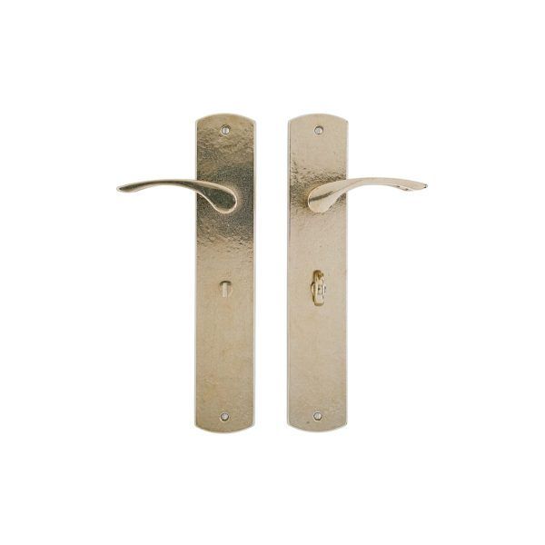 Curved Bathroom Lock - 64mm x 330mm 1 BL556 L310 RMH Bronze Interior Door Set