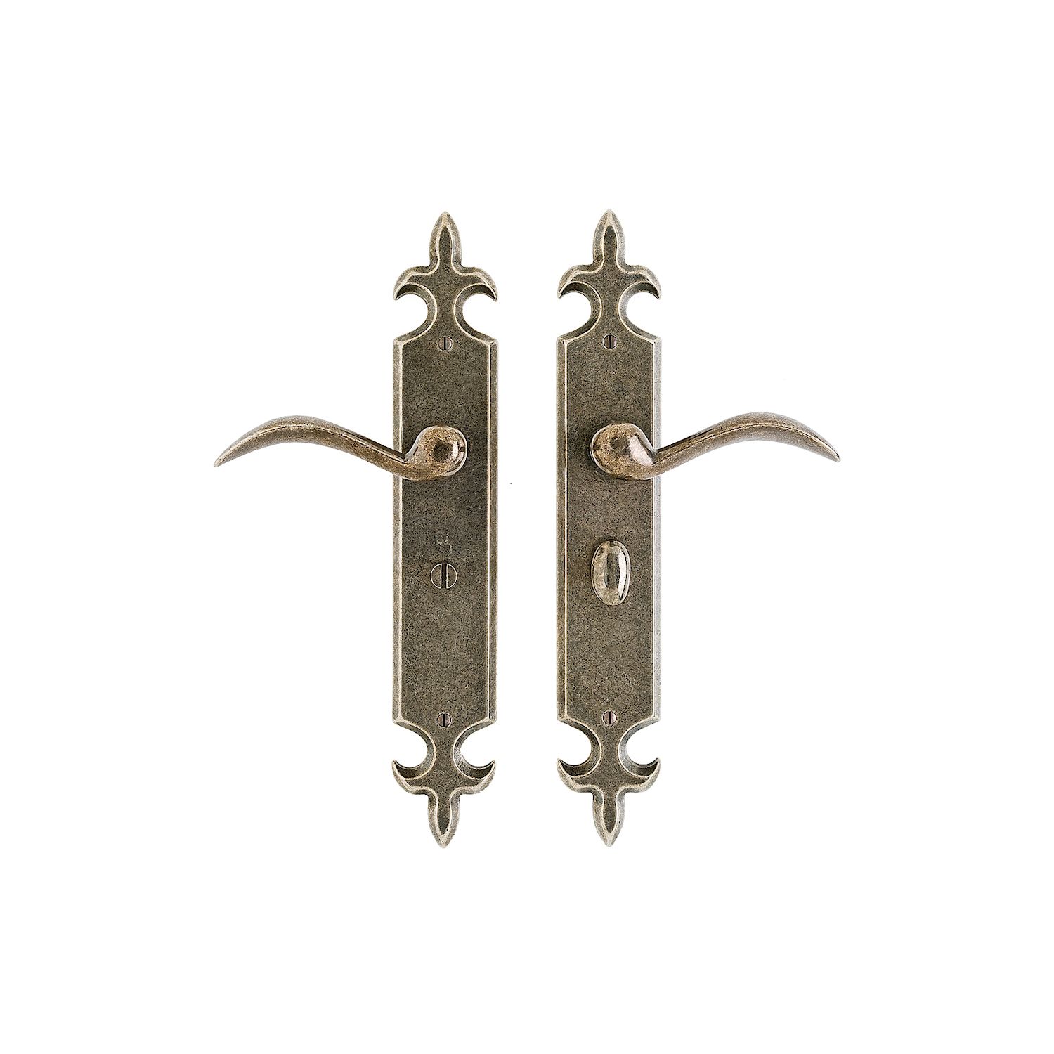 Fleur de Lis Bathroom Lock - 64mm x 381mm 1 Fleur de Lis Bathroom Lock - 64mm x 381mm