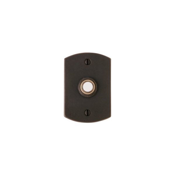 Curved Doorbell Button - 2 1/2" x 3 3/4" 1 DBB E500 RMH Bronze Door Bell Button