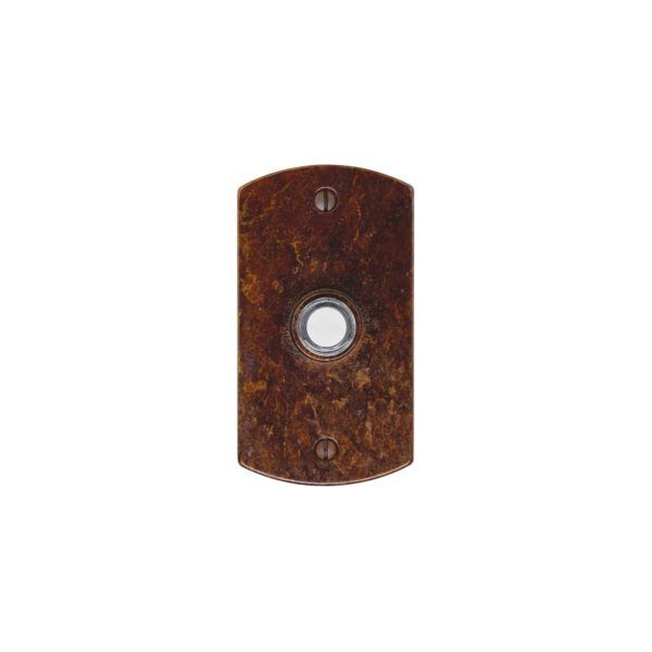 Curved Doorbell Button - 2 1/2" x 4 1/2" 1 DBB E504 RMH Bronze Door Bell Button