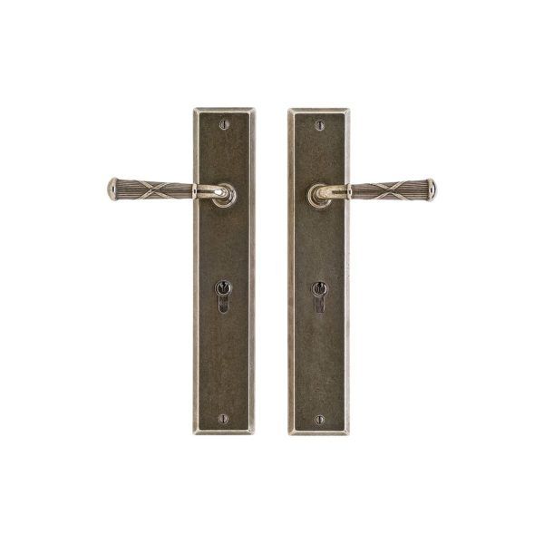 Rectangular Euro Profile - 64mm x 330mm 1 EU436 L182 RMH Bronze Interior Door Set