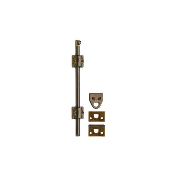 Mini Surface Bolt - with Square Mounting Bracket and 3/8" Bolt 1 MB3 RMH Bronze Surface Bolt