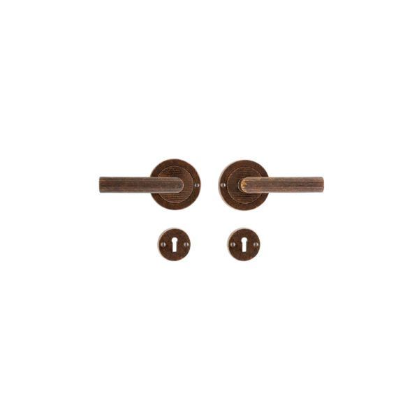 Round Flute Bit-key Lock - 89mm 1 SL101 BK205 L10015 RMH Bronze Interior Door Set 1