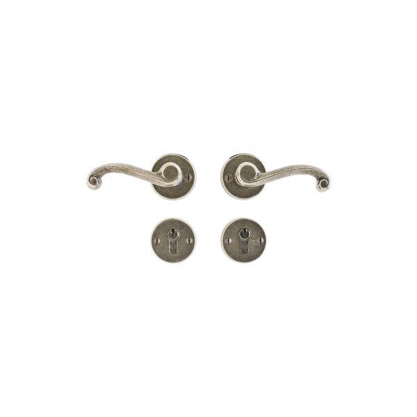 Round Metro Euro Profile - 57mm 1 SL201 L127 EU200 RMH Bronze Interior Door Set
