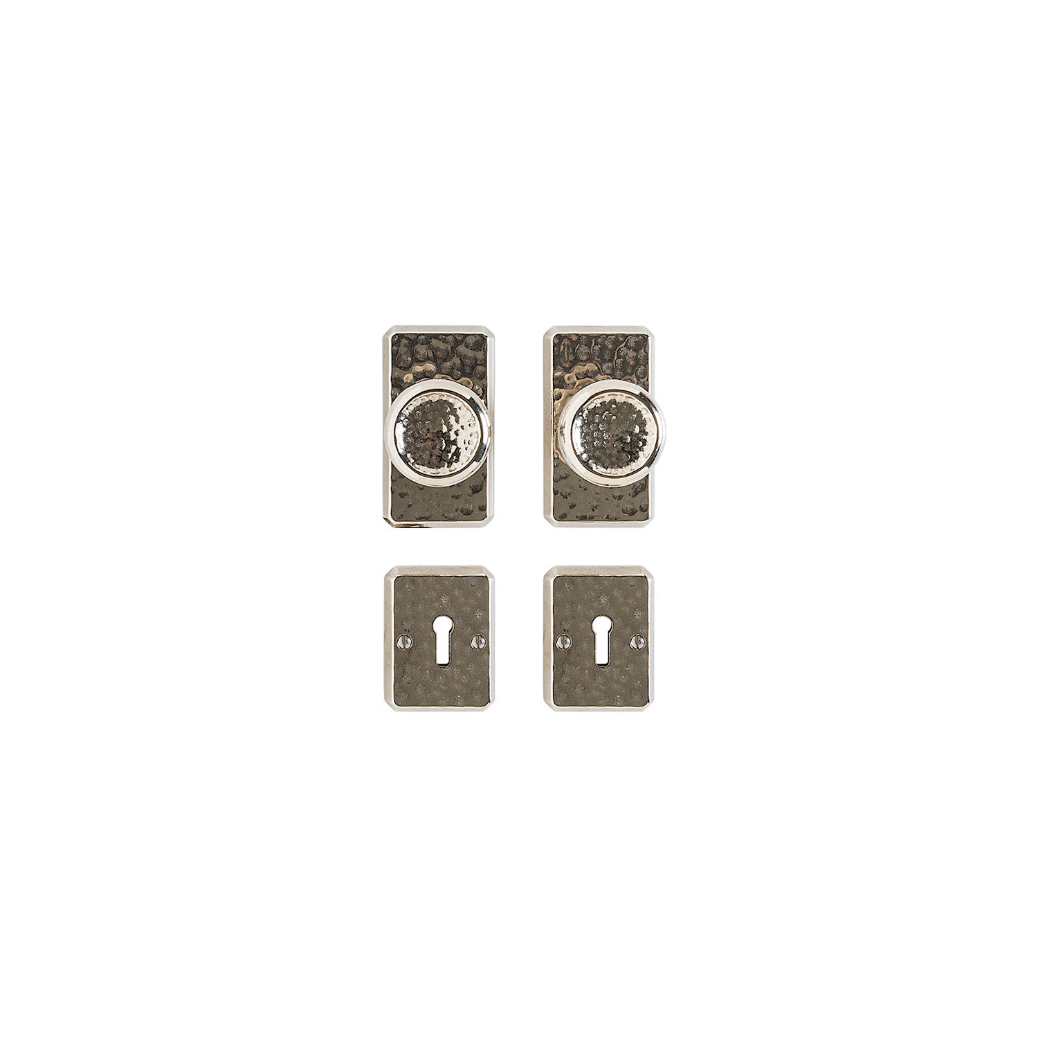 Hammered Bit-Key Lock - 64mm x 114mm 1 Hammered Bit-Key Lock - 64mm x 114mm