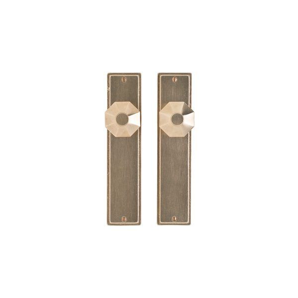 Stepped Latch Trim - 64mm x 279mm 1 SL312 K10015 RMH Bronze Interior Door Set
