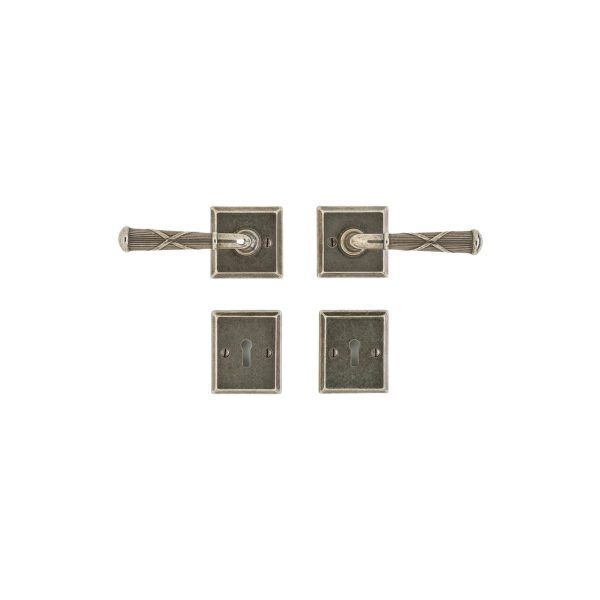 Rectangular Bit-Key Lock - 67mm x 67mm 1 SL416 L182 BK415 RMH Bronze Interior Door Set