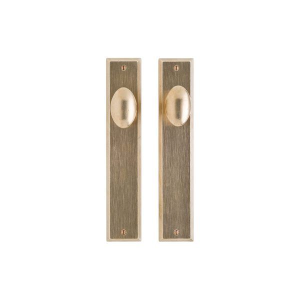 Rectangular Latch Trim - 64mm x 330mm 1 SL436 K204 RMH Bronze Interior Door Set