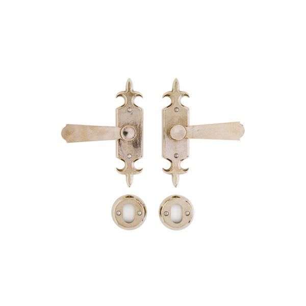 Fleur de Lis Oval Cylinder - 51mm x 203mm 1 SL828 L10010 BL413 RMH Bronze Interior Door Set