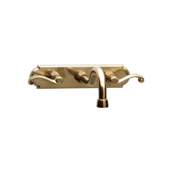 Wall Mount Faucet - with Arched Escutcheon 1 WMF L127 E707 P301 P505 RMH Bronze Wall Mount Faucet