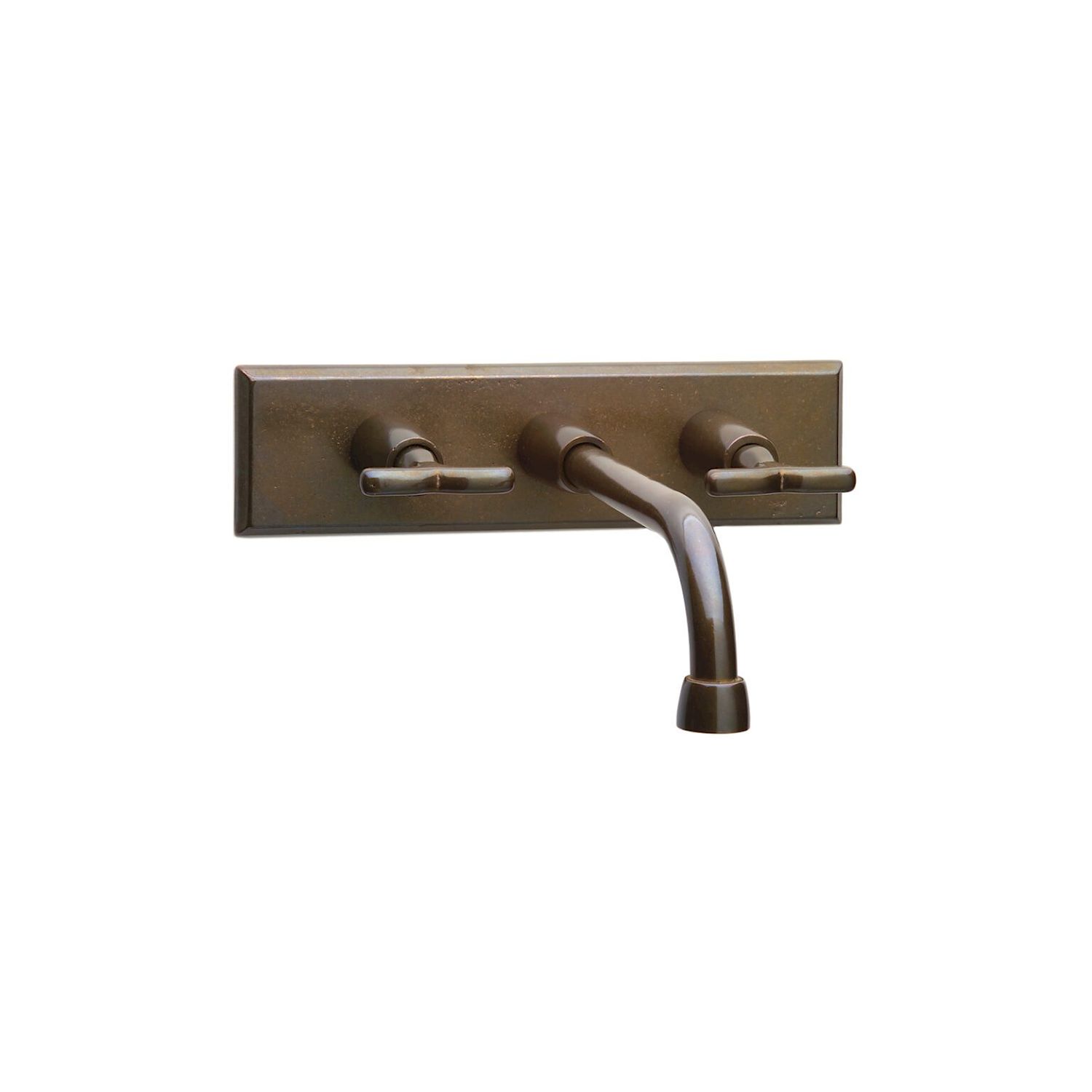 Wall Mount Faucet - with Rectangular Escutcheon | Rocky Mountain Hardware