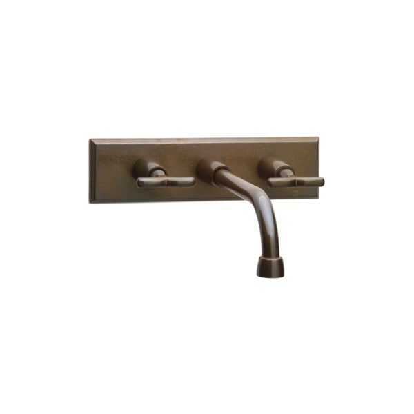 Wall Mount Faucet - with Rectangular Escutcheon 1 WMF T300 E465 P201 P502 RMH Bronze Wall Mount Faucet