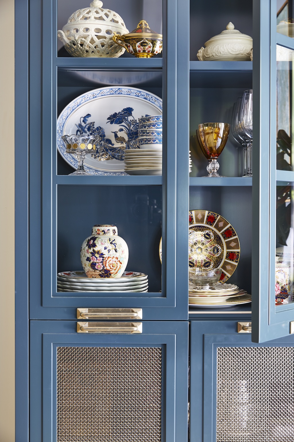 Pros and Cons of Having Freestanding Cabinets 3 Bronze door hardware on custom wood door