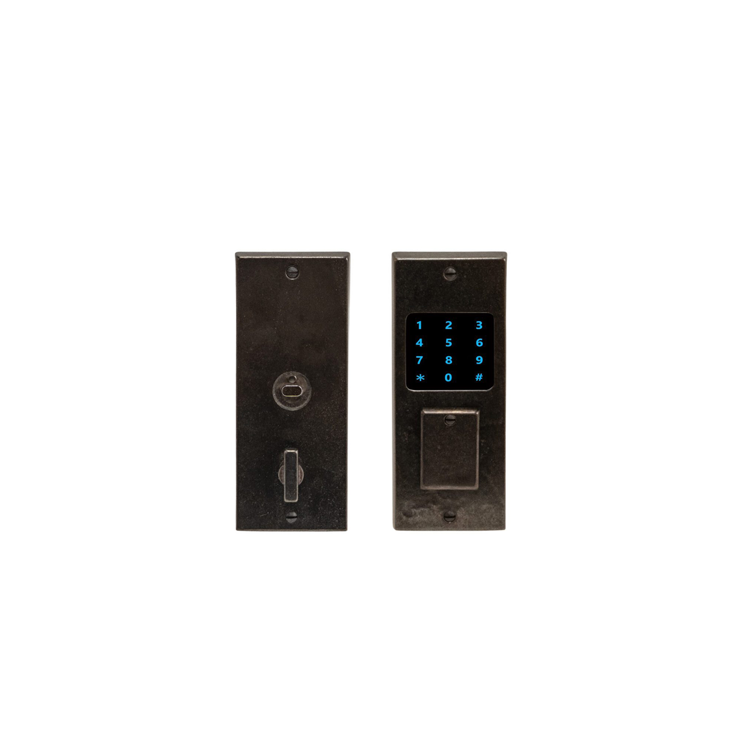 DB10290_Inox2 INOX Dead Bolt (DB10290) and Interior Escutcheon (IP10290) shown in Bronze Dark.Lustre (BD).